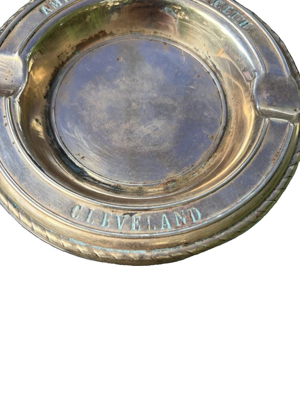 Vintage Collectible Brass Ashtray From The American Legion Cleveland, Ohio.